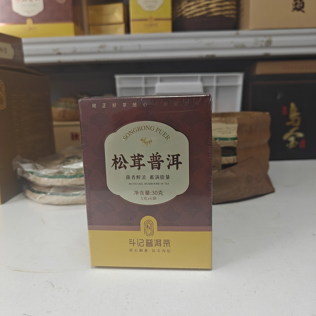 斗记松茸普洱30克
