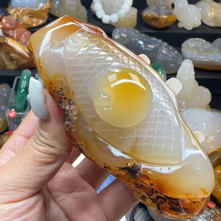 玛瑙/玉髓合金摆件