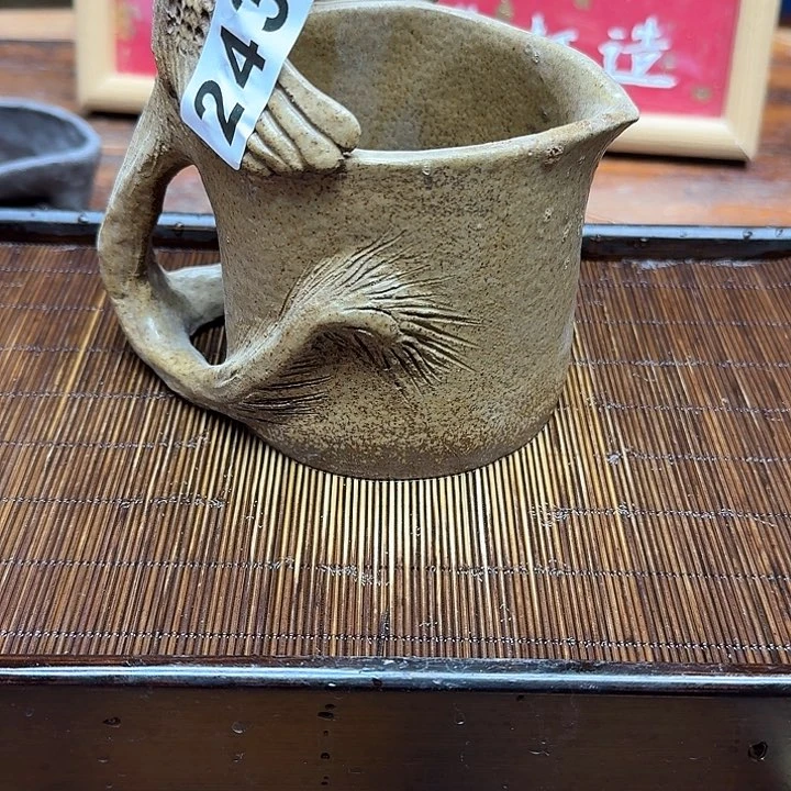 纯手工制作粗陶茶具