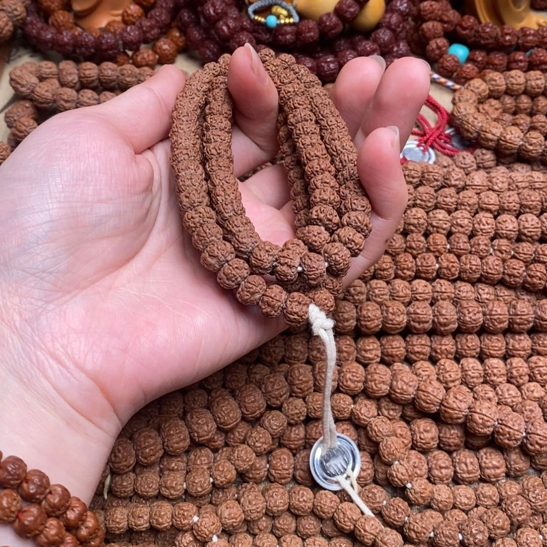 雨***天金刚菩提吊坠平细108卡8