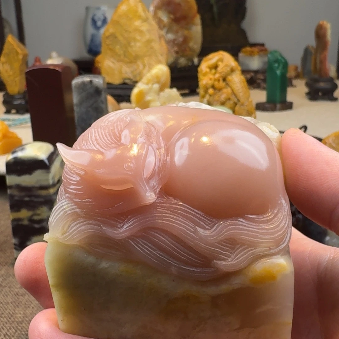 C***n巴林石印石巴林美人红113