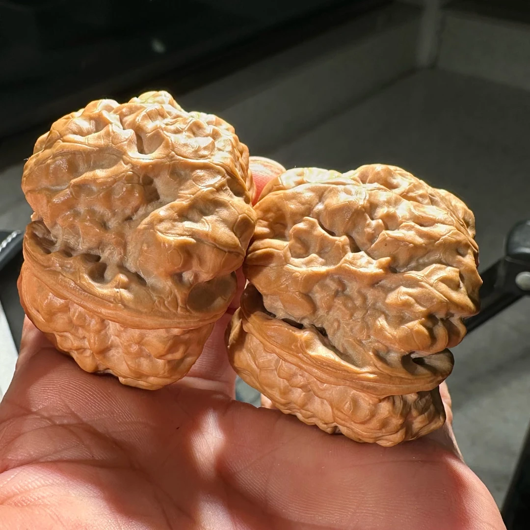 麻核桃把件24年精配对大蛤蟆头 尺寸可选