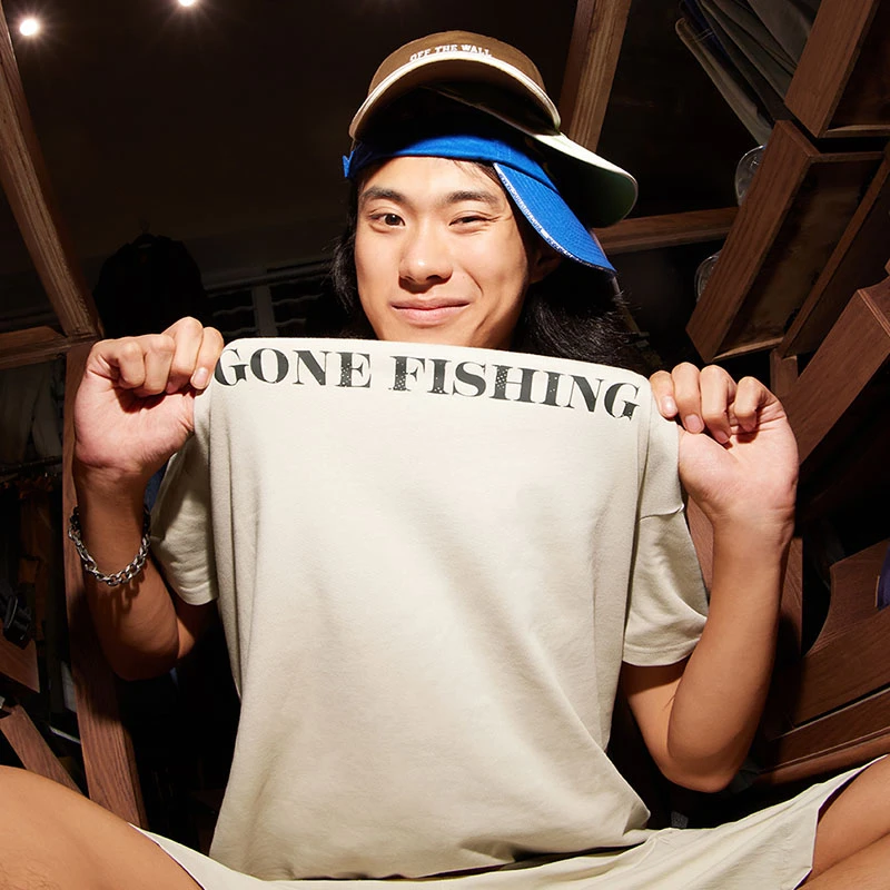 【酷玩春日】Vans范斯钓鱼佬情侣短袖T恤去钓鱼舒适透气VN000BZ42N1