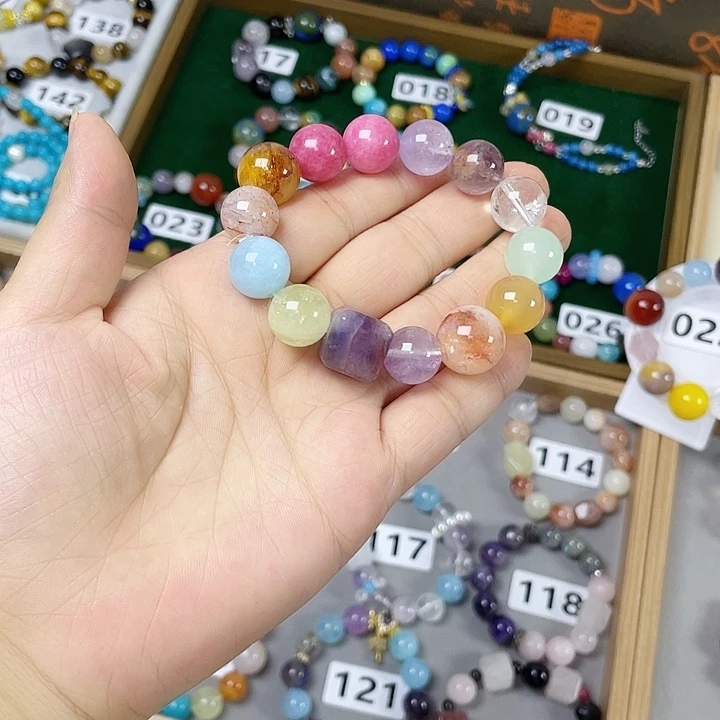 水晶手链银S925镶嵌