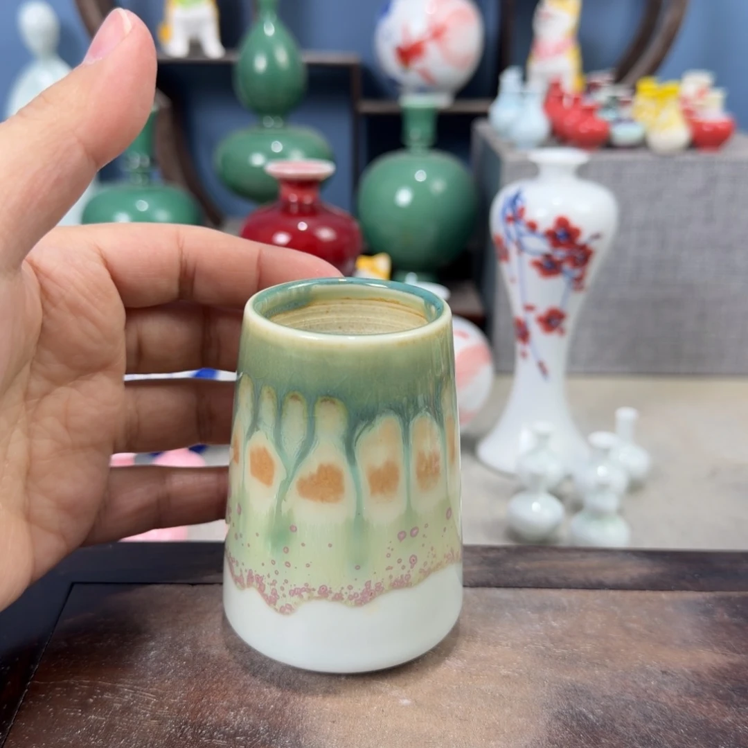 陶瓷手工小花器摆件