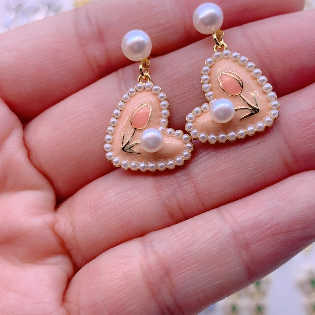 耳饰淡水珍珠合金