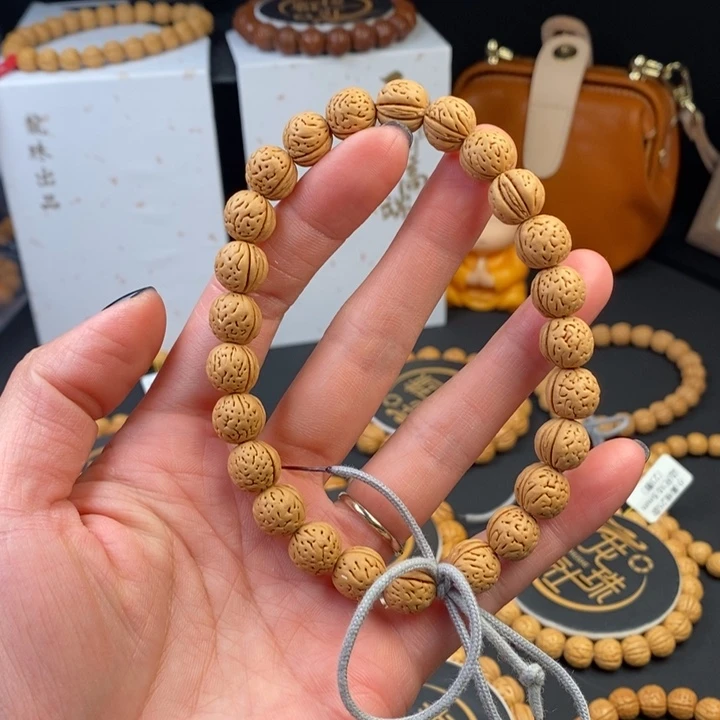 桃核手串玉化皮11 （尺寸误差0.5之间）