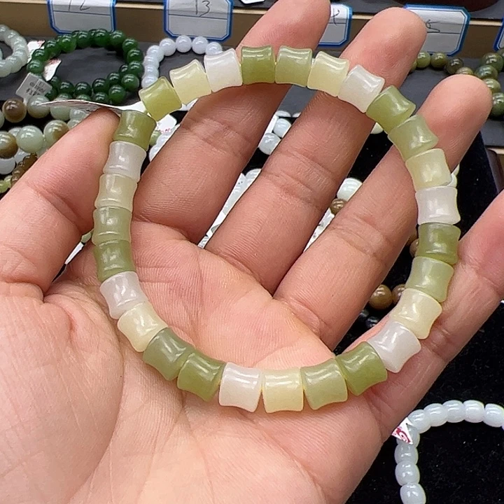 和田玉未镶嵌手链