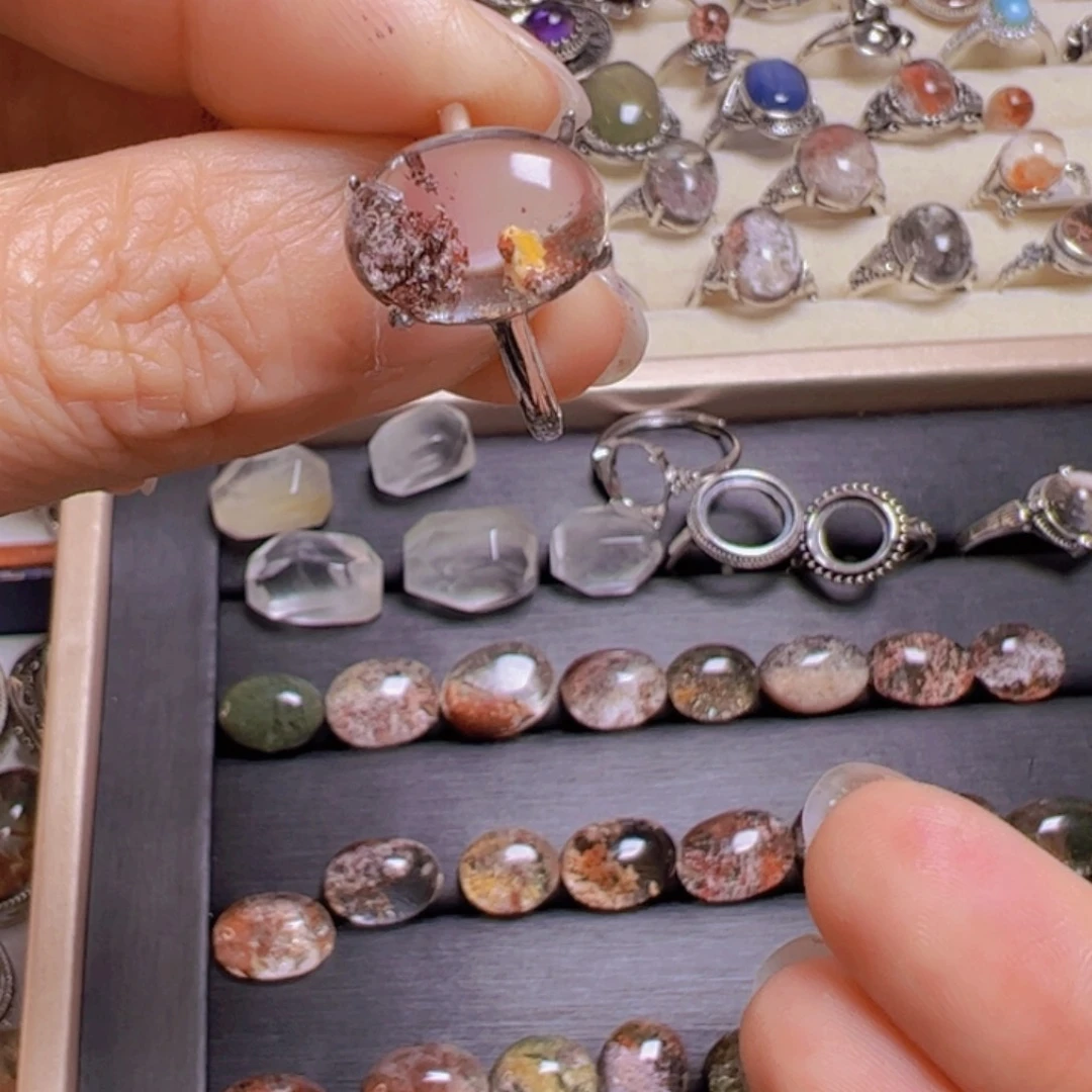 水晶手链银S800镀金镶嵌要****羊