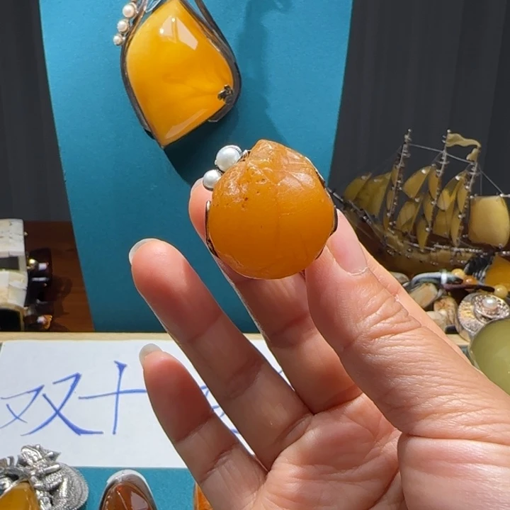 琥珀未镶嵌手链波兰设计款琥珀蜜蜡
