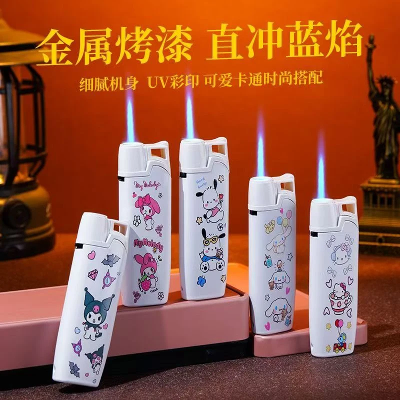 2025新品潮流卡通库洛米款式高端直冲防风打火机可印字定制挡风