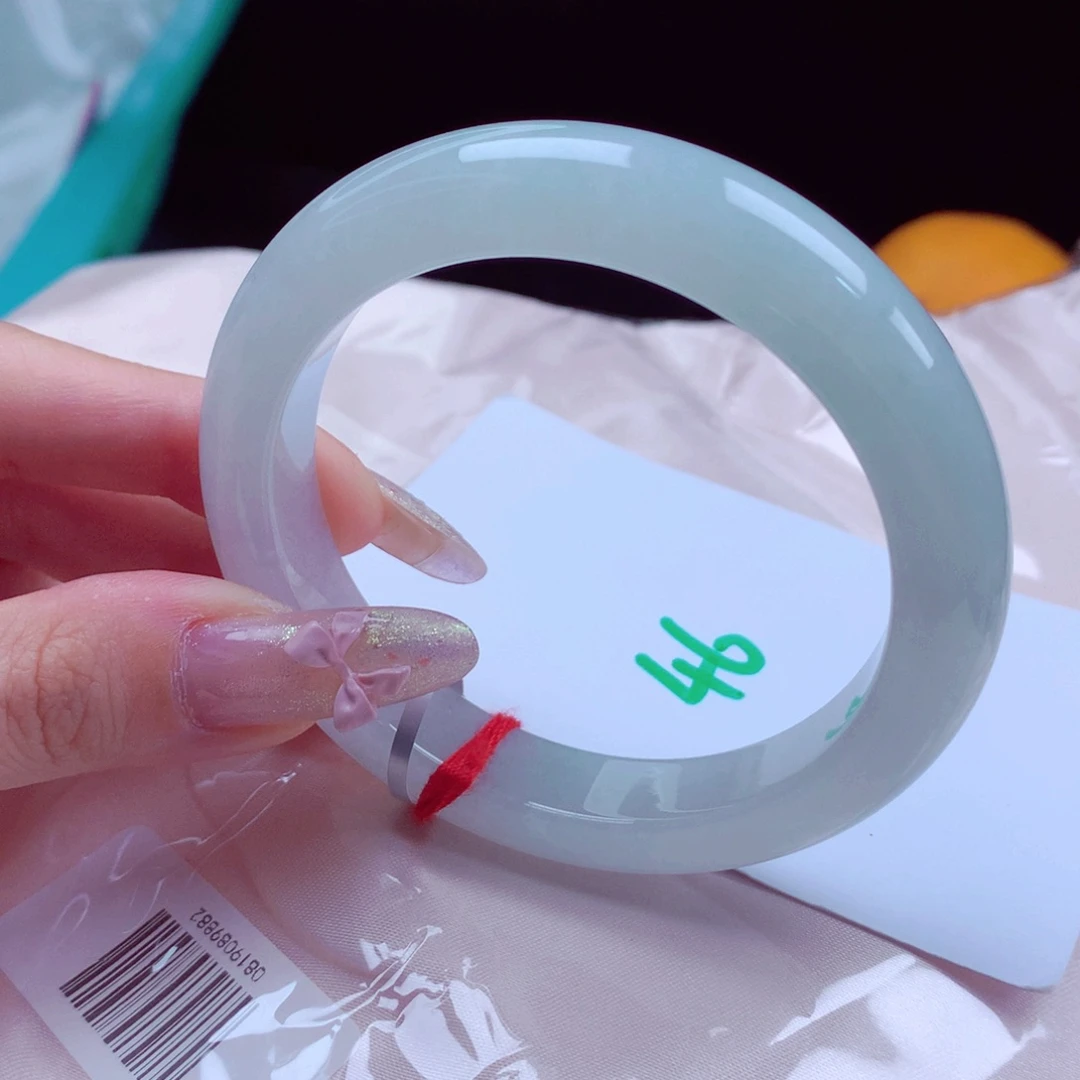 未镶嵌手镯翡翠天然缅甸翡翠A货手镯 46号