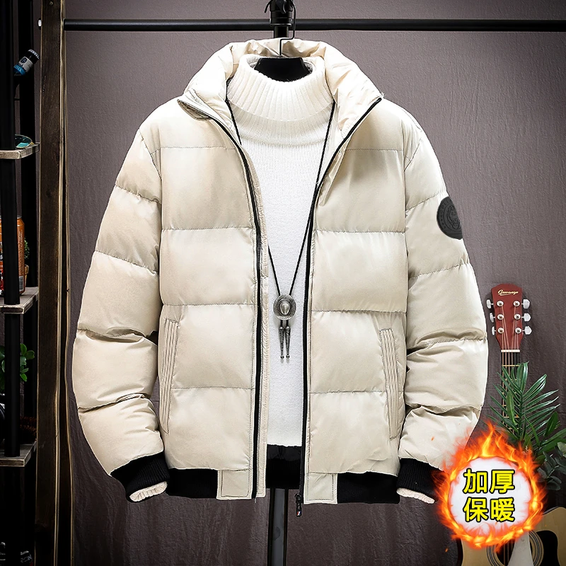 成熟痞帅秋冬款保暖男装外套男士棉服防寒服羽绒棉服男士冬天外衣