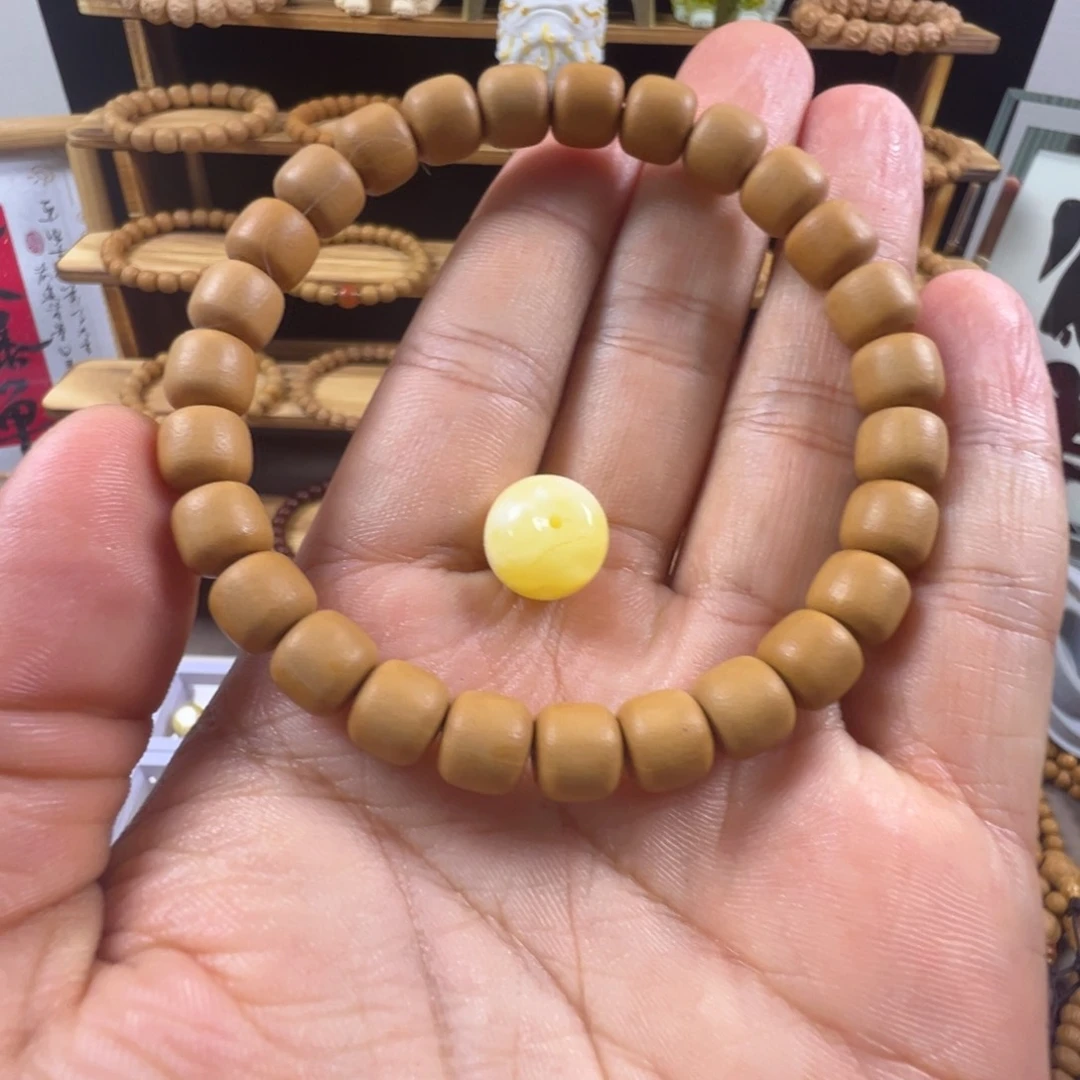 手串/手链核桃小*精品朦胧8+mm➕蜡全品无暇