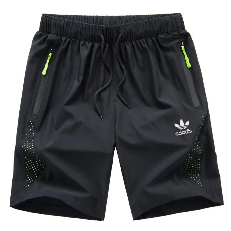 大码夏季直筒裤速干薄款短裤宽松休闲裤子透气中裤男士运动五分裤