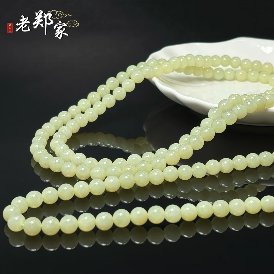【老郑家】和田玉项链 约8mm (多样性发1件)  X45
