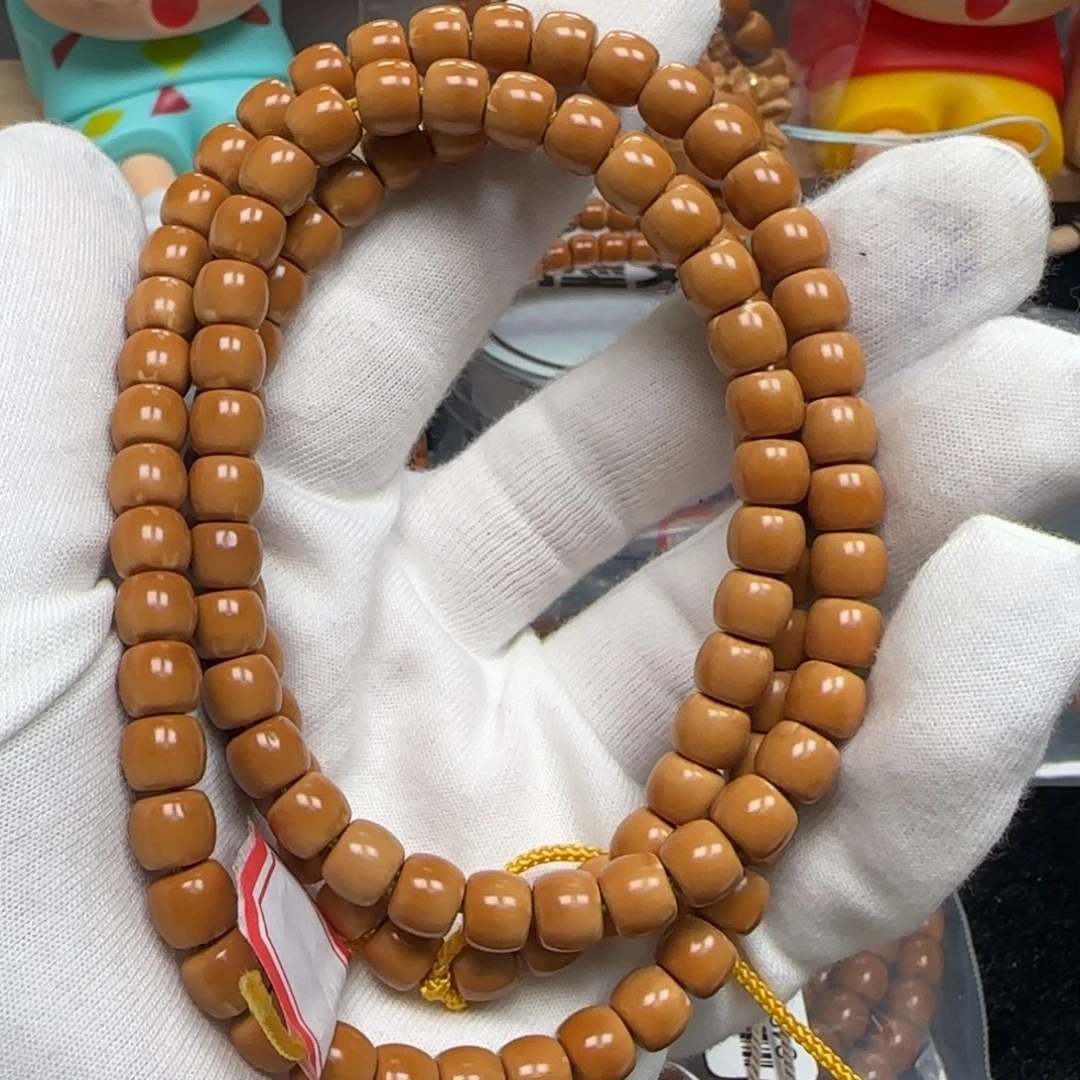 橄榄核手串老挝长串极限弧三花7.6mm