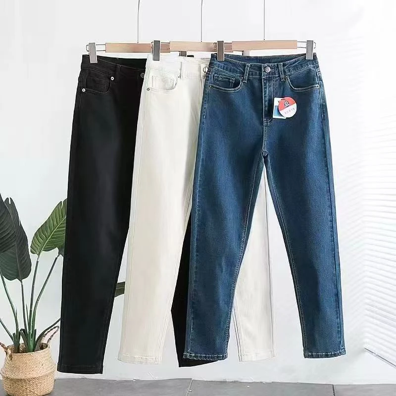 小禾显瘦棉弹力牛仔裤紧身烟管裤
