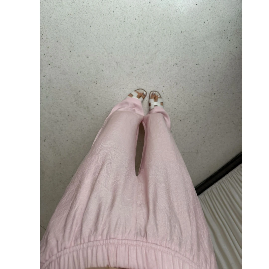 syna霁华  垂顺感醋酸休闲裤