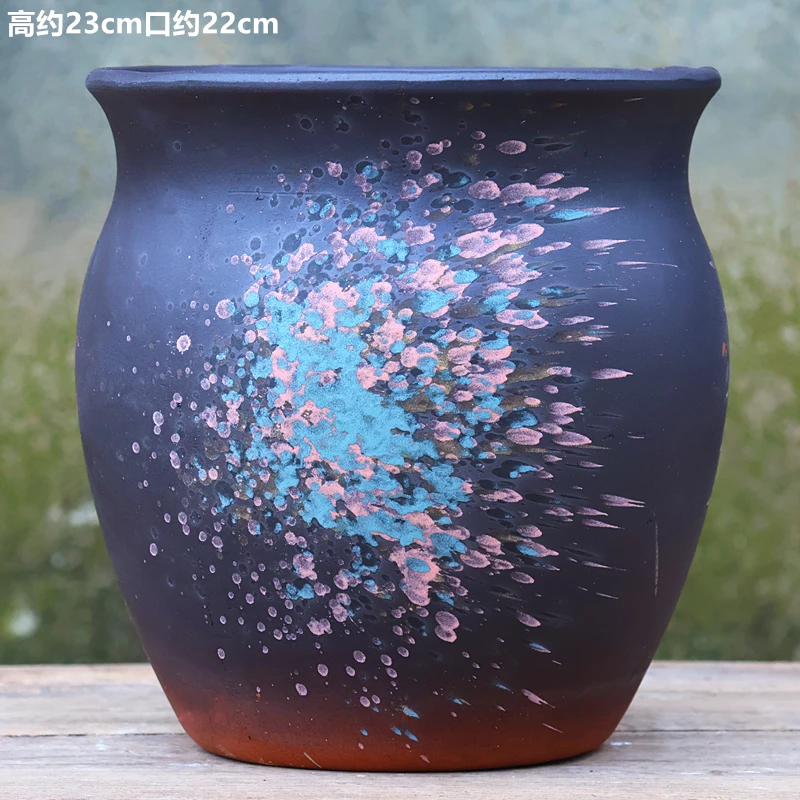 大号复古透气大口径花盆适合三角梅兰花多肉等绿植