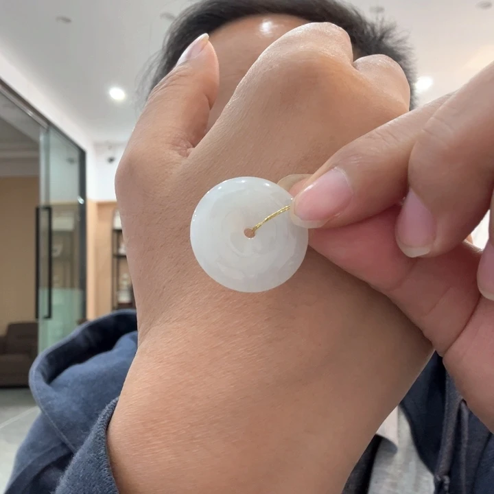 翡翠未镶嵌颈饰缅甸翡翠翡翠平安扣