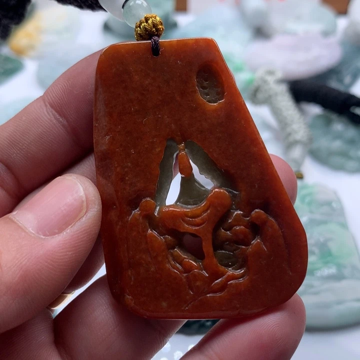 颈饰未镶嵌翡翠保真天然a货翡翠