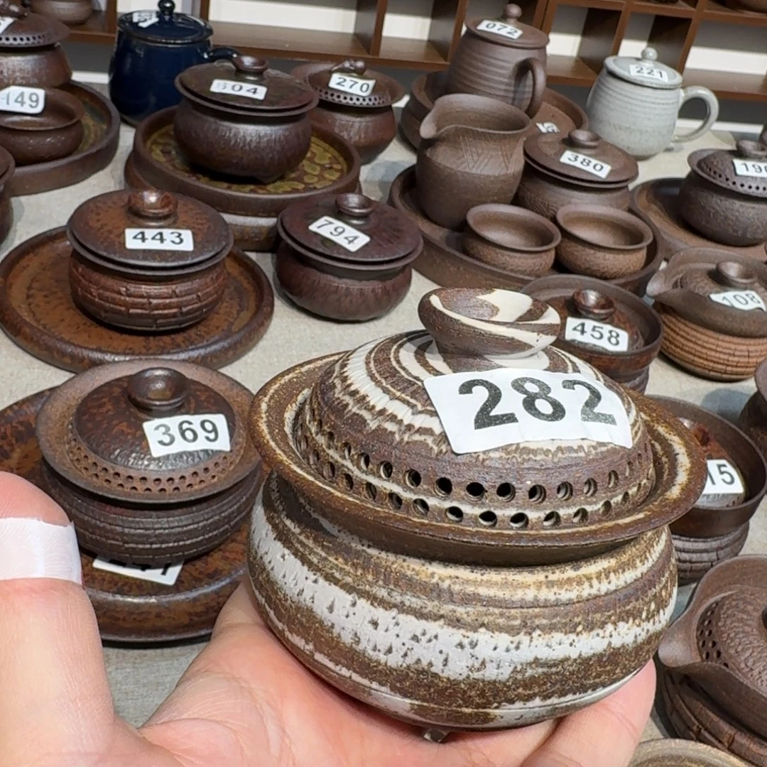 瓷粗瓷茶具素色盖碗