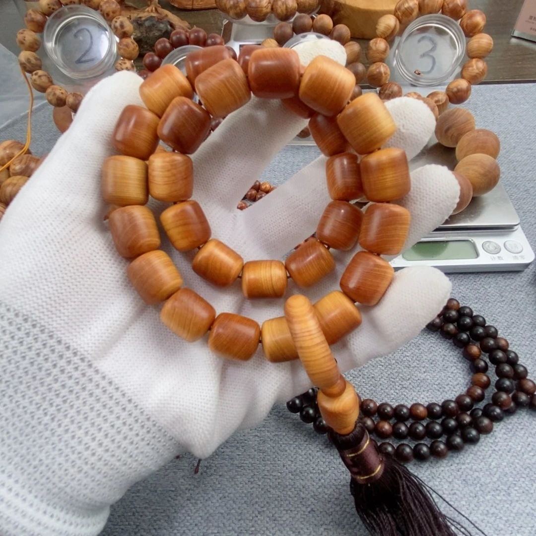 柏木（崖柏）无事牌1.3 1.4红油桶珠