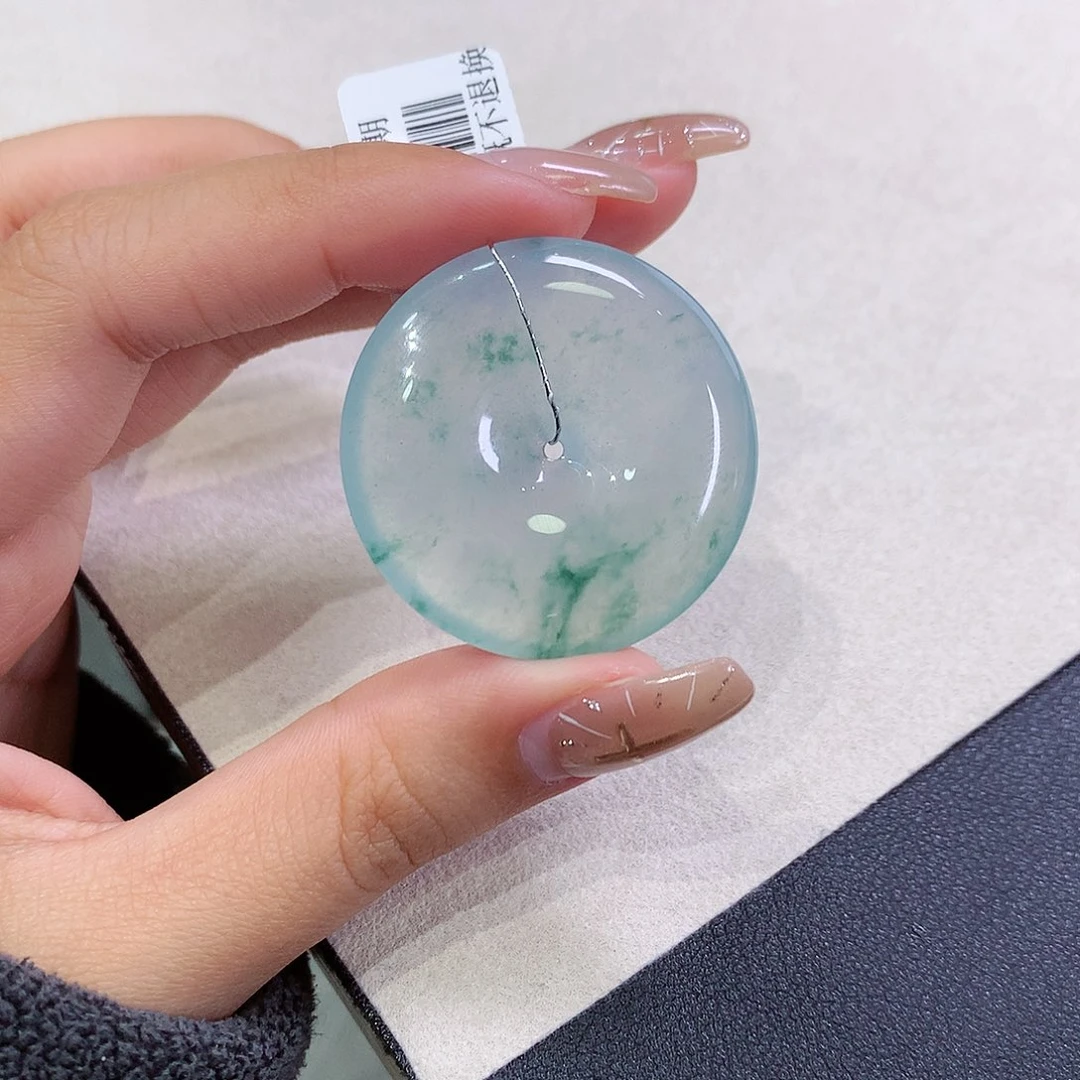 翡翠未镶嵌吊坠(不含链)35.-5.5