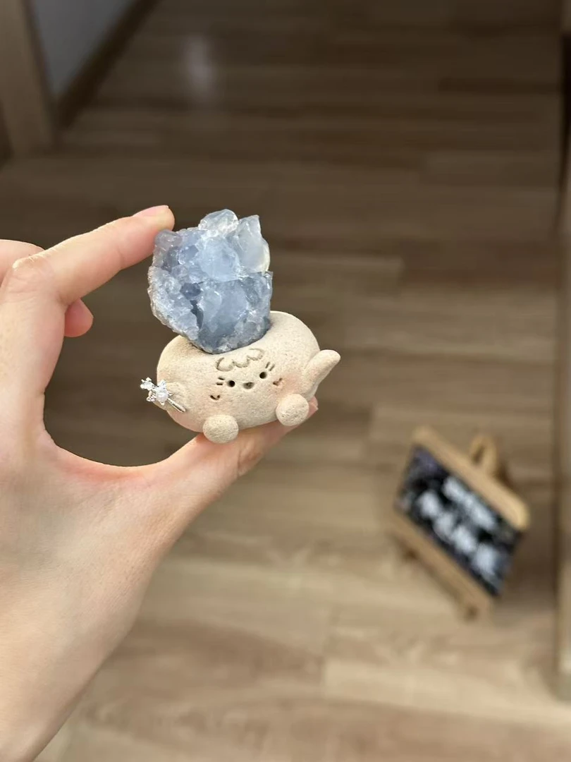 水晶小豆丁可爱蓝鲸石晶振