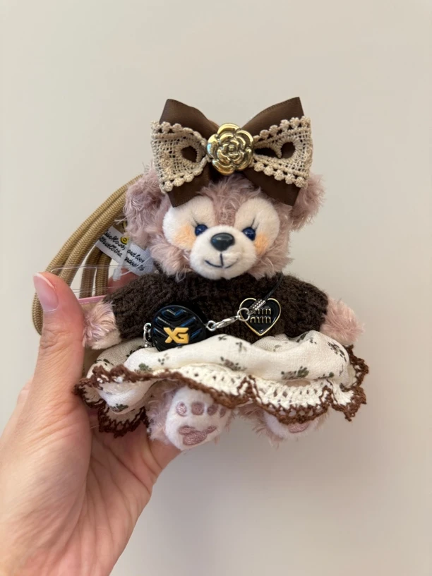 【布朗棕色玫玫】原创手作可爱玩偶女生背包挂饰闺蜜包挂装饰挂件