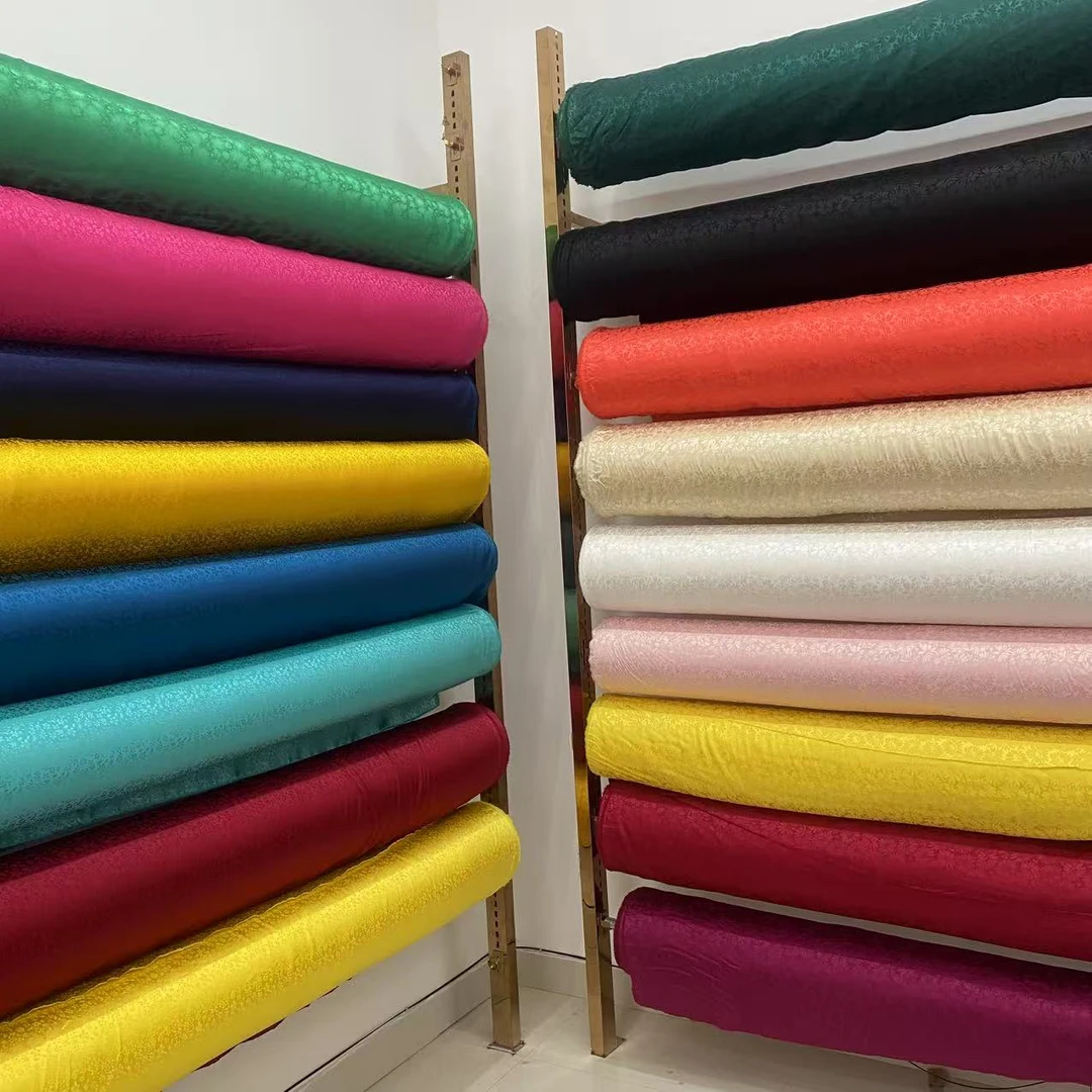 各类美丽漂亮微弹弹力旗袍衬衫连衣裙提花布料批发拿货价大放送