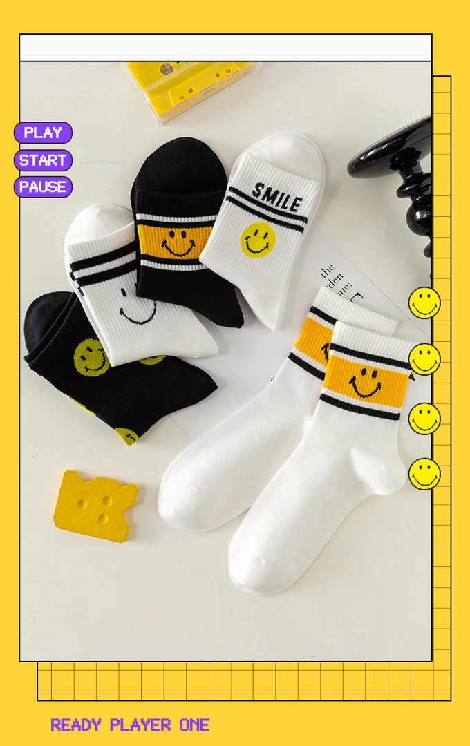 笑脸中筒袜超好穿