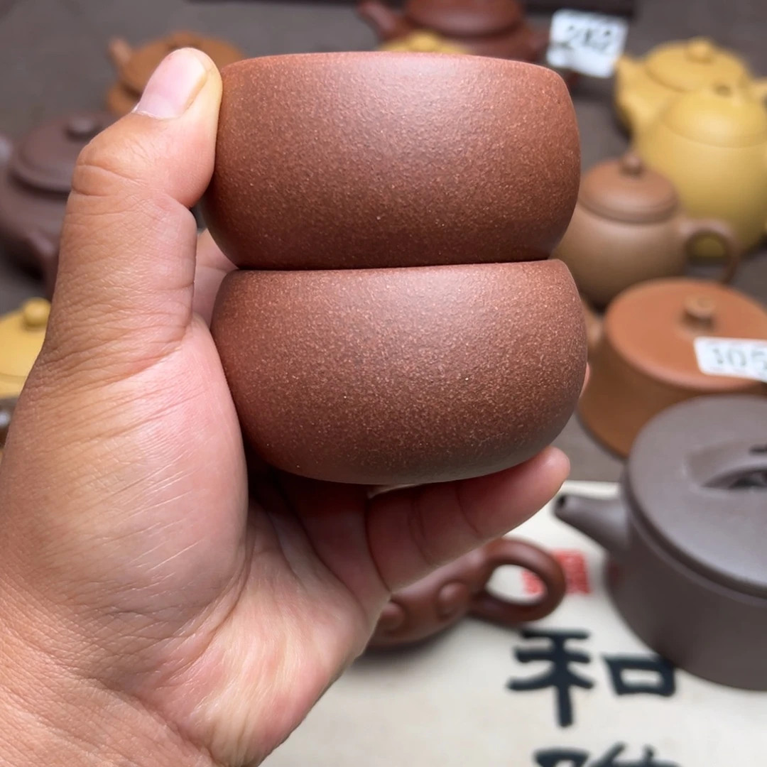 紫砂茶壶紫泥半手工80cc拍一发二