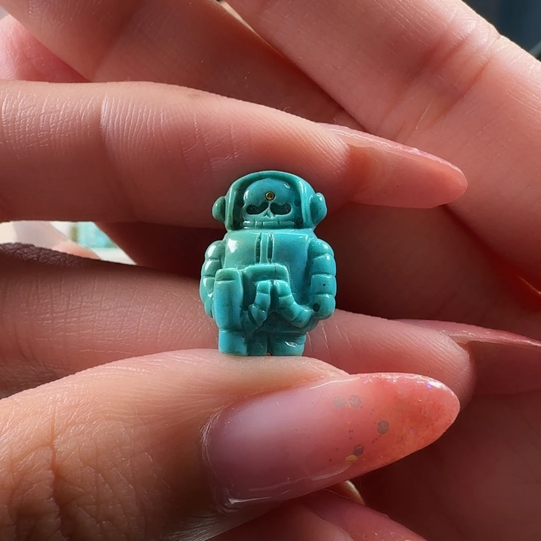 绿松石未镶嵌吊坠(不含链)宇航员阿呆