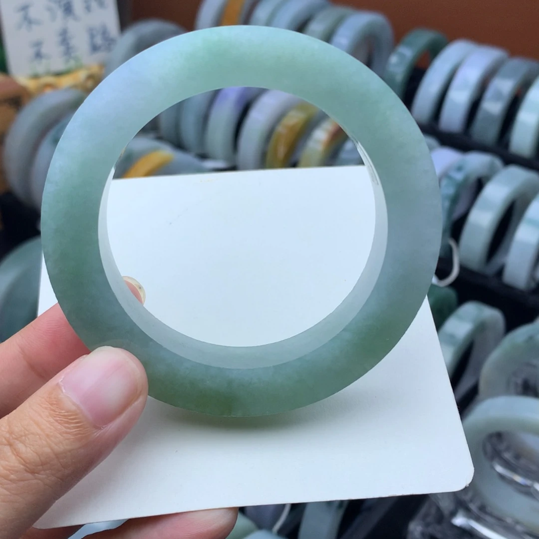未镶嵌定制手镯定制翡翠定制54-58