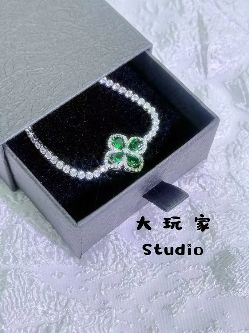 高奢四叶草手链 DIY串珠