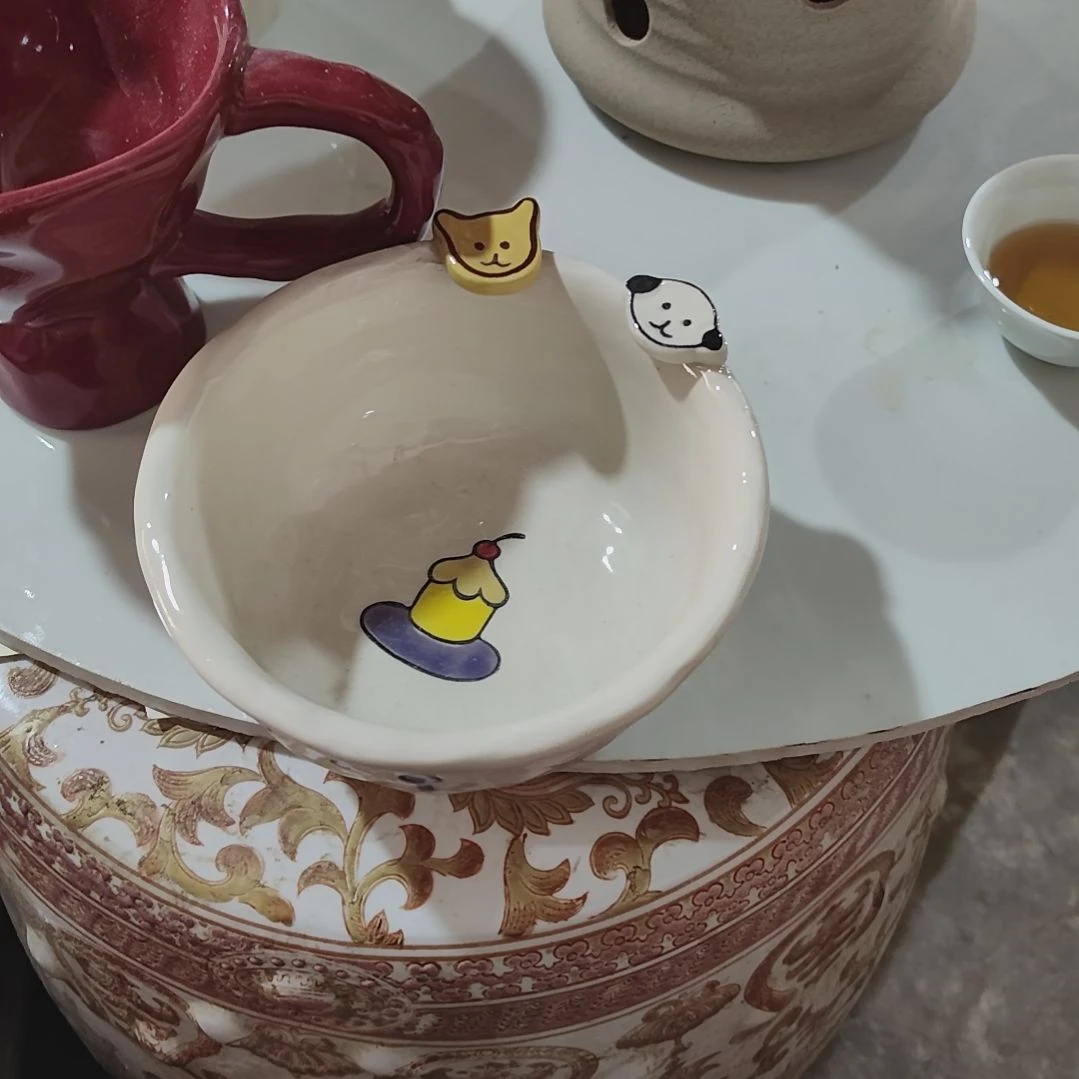 瓷瑕疵陶瓷介意不拍小碗5寸