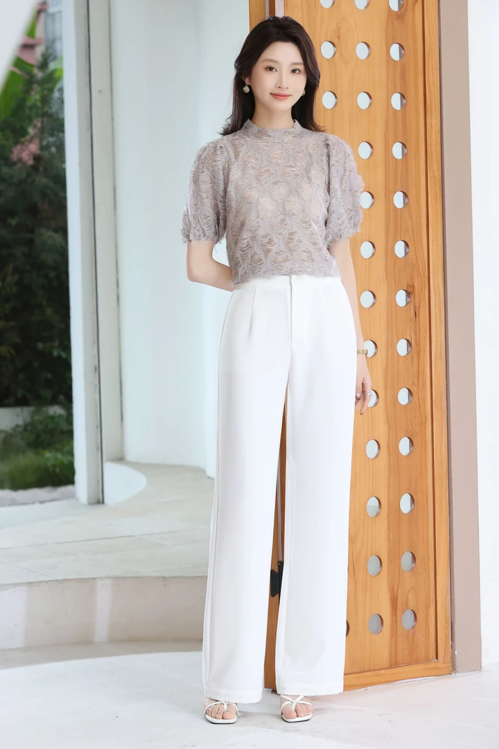 田岛歌2025新款早春显瘦直筒时尚西装裤G212