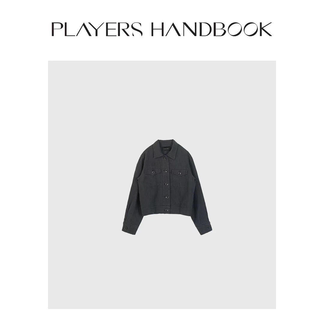 Players Handbook 《布鲁克林》汉麻Polo领水洗工装夹克外套 PH1658