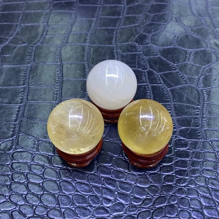 小黄球未镶嵌水晶