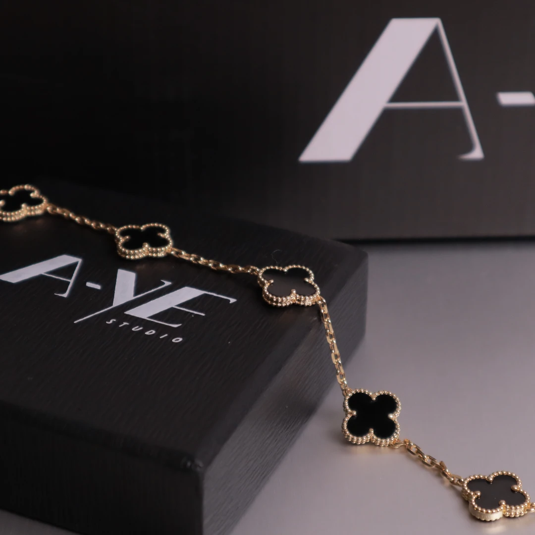 经典花花手链（黑五花）气质网红轻奢时尚