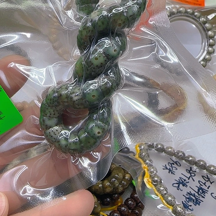 手串星月菩提91传说变态绿星月菩提10单圈大肠