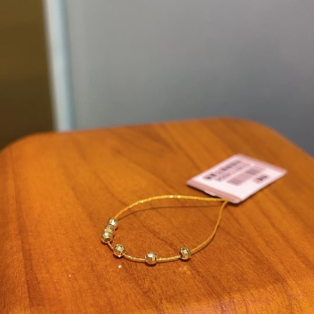 【桃总推荐】18K金配饰约2mm蹦迪珠/一组6颗@@CY40114004