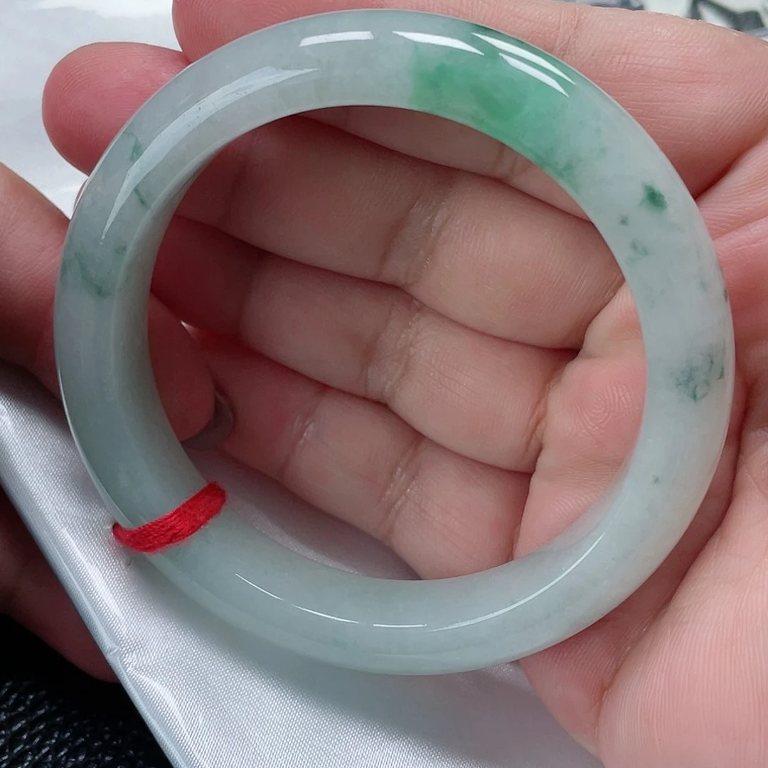 翡翠手镯未镶嵌缅甸翡翠手镯55圈
