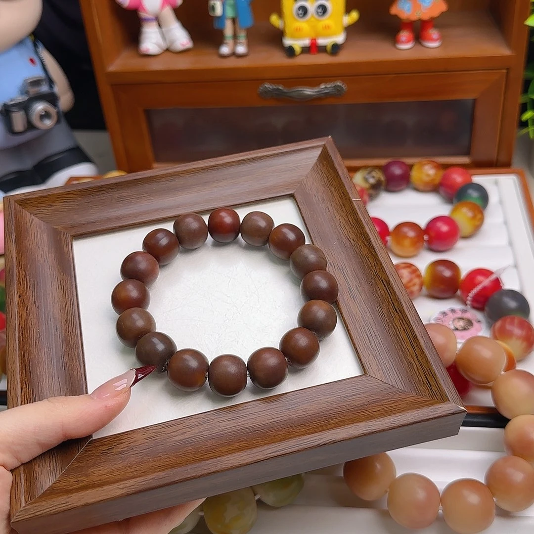 手串菩提根/象牙果卡16干磨枯木微瑕