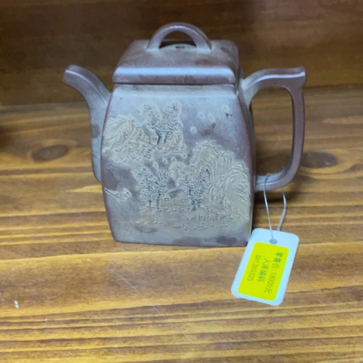 用***5茶壶底槽青紫砂藝術作品