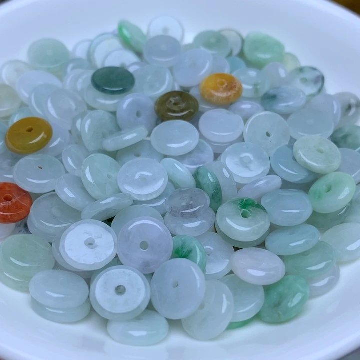 【闪购商品】翡翠手链未镶嵌卡9冰平安扣50个