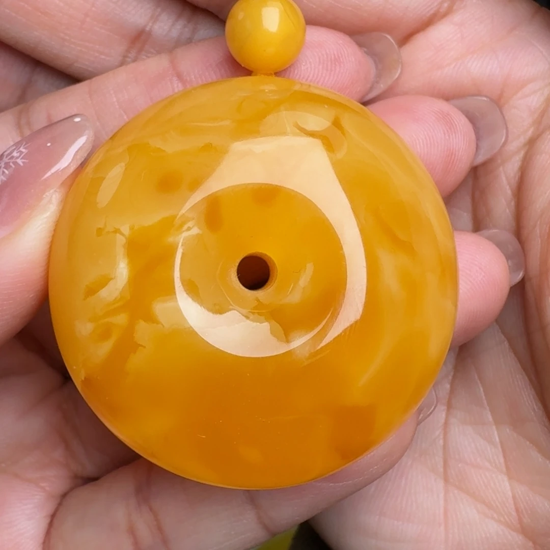 蜜蜡未镶嵌毛衣链无优化无烤色无补胶无覆膜无辐照无煮蜜