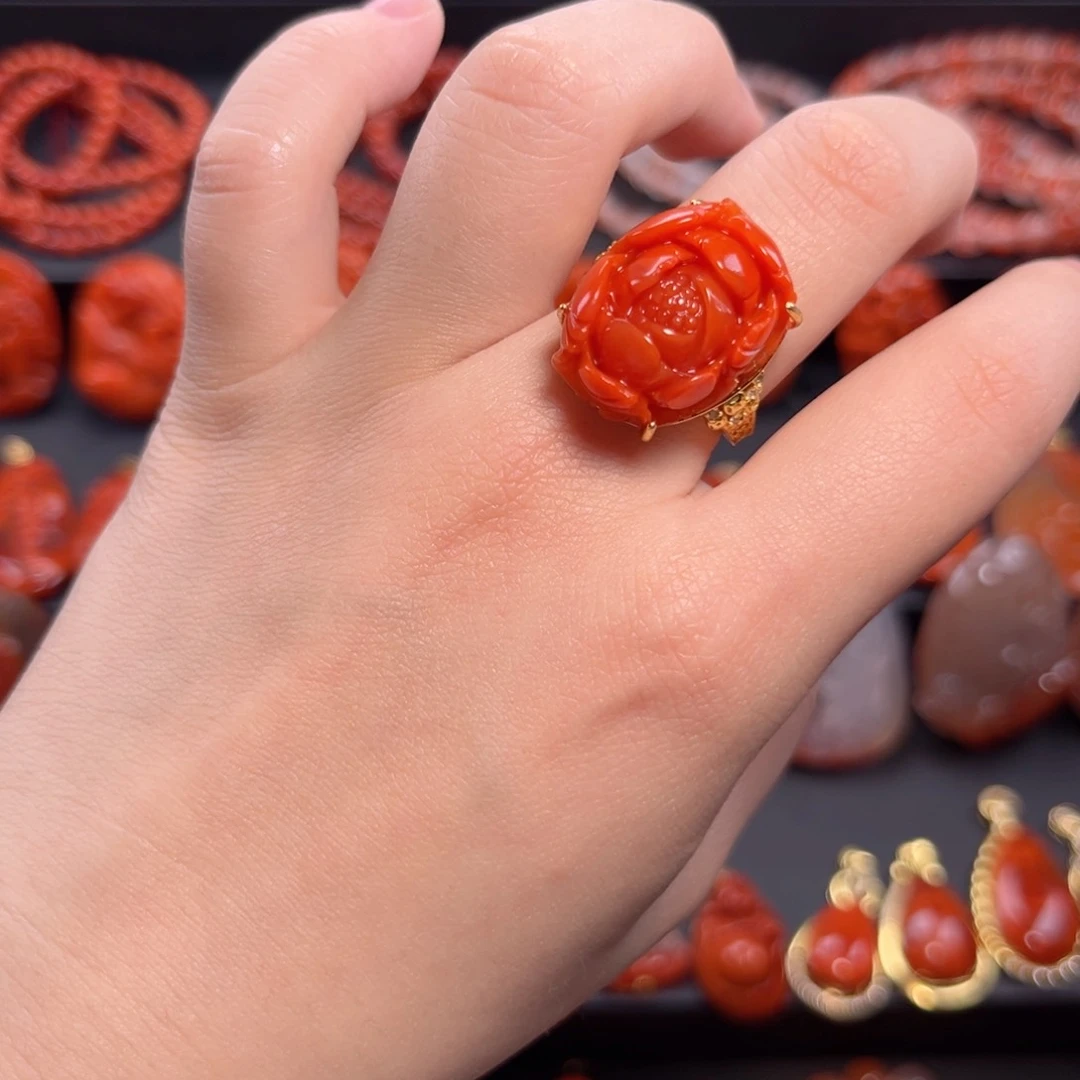 南红玛瑙南红银S925镶嵌